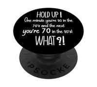 In My 70s Era Funny 70th Birthday Mom Turning 70 Seventieth PopSockets PopGrip Adhesivo