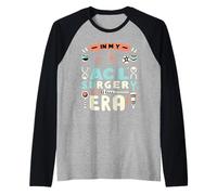 In My ACL Surgery Era Knee Injury Recovery Athlete |- Camiseta Manga Raglan