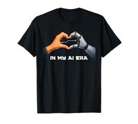 In My AI Era Tecnología AI Brazos robóticos Corazón Datos Conectar Camiseta