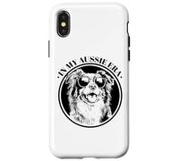 In My Aussie Era Blue Merle Australian Shepherd Lover Carcasa para iPhone X/XS
