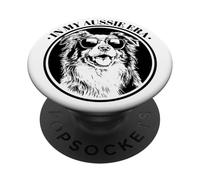 In My Aussie Era Blue Merle Australian Shepherd Lover PopSockets PopGrip Adhesivo