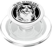In My Aussie Era Blue Merle Australian Shepherd Lover PopSockets PopGrip para MagSafe