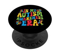 In My Autism Awareness Era Día Mundial del Autismo Orgullo Autista PopSockets PopGrip Adhesivo