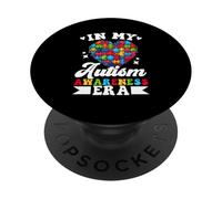 In My Autism Awareness Era Día Mundial del Autismo Orgullo Autista PopSockets PopGrip Adhesivo