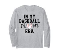 In My Baseball Mom Era Cheer Fan Baseball Mama Game Day Manga Larga