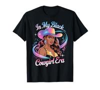 In My Black Cowgirl Era Glam Western Afro Style Mujeres Hombres Camiseta