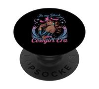 In My Black Cowgirl Era Glam Western Afro Style Mujeres Hombres PopSockets PopGrip Adhesivo