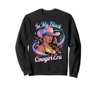 In My Black Cowgirl Era Glam Western Afro Style Mujeres Hombres Sudadera
