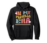 In My Brother Era Italiano Hermano Salvaje Familia Groovy Retro Sudadera con Capucha