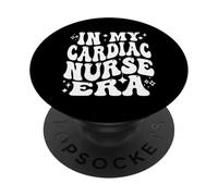 In My Cardiac Nurse Era Retro Medical Pride PopSockets PopGrip Adhesivo