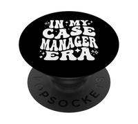 In My Case Manager Era Retro Social Work Pride PopSockets PopGrip Adhesivo