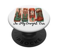 In My Cowgirl Era Country Music Cowboy Boot Western Rodeo PopSockets PopGrip Adhesivo