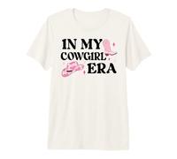 In My Cowgirl Era Cowboy Boot Pink Cowgirl Hat Lets Go Girls Camiseta Premium