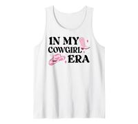 In My Cowgirl Era Cowboy Boot Pink Cowgirl Hat Lets Go Girls Camiseta sin Mangas