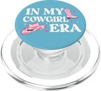 In My Cowgirl Era Cowboy Boot Pink Cowgirl Hat Lets Go Girls PopSockets PopGrip para MagSafe