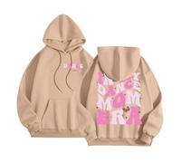 In My Dance Mom Era - Sudaderas con capucha de cuello redondo para mujer Y2K con capucha, trajes vintage con capucha, lindos gráficos, modernos, casuales, de manga larga, ajuste holgado, con diseños