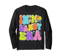 In My Dandy Era Funny Retro Groovy Vibes Men Women Manga Larga
