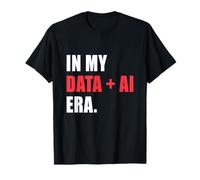 In My Data AI Era Programador de aprendizaje automático Humor Tech Camiseta
