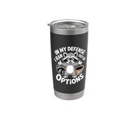 In My Defense I Ran Out Of Options Excusa sarcástica |- Vaso térmico de acero inoxidable de doble pared