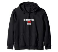 In My Defense, I Was Bored - Divertida Cita sarcástica Sudadera con Capucha