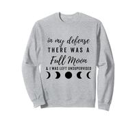 In My Defense There Was A Full Moon, Funny Halloween Spooky Sudadera