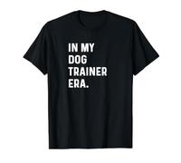 In My Dog Trainer Era - Entrenamiento de Mascotas Perro Papá Mamá Camiseta gráfica económica, Hombre, Negro, S