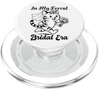 In My Feral Bride Era Cat Funny Wedding PopSockets PopGrip para MagSafe