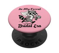 In My Feral Bride Era Funny Wedding PopSockets PopGrip Adhesivo