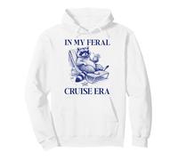 In My Feral Cruise Era Funny Ship Cruise Raccoon Vacaciones Sudadera con Capucha