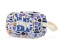 in My Finer Era - Bolsa de maquillaje transparente para hermandad, regalo de hermandad de hermandad, color azul real y blanco, Finer Era Cbag Eu, Multifuncional: