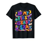 In My First Grade Era Girl Student Teacher Back To School Camiseta gráfica económica, Hombre, Negro, L