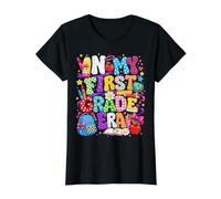 In My First Grade Era Girl Student Teacher Back To School Camiseta gráfica económica, Mujer, Negro, XS