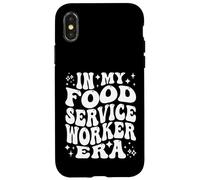 In My Food Service Worker Era Cafeteria Kitchen Staff Carcasa para iPhone X/XS