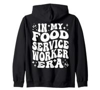 In My Food Service Worker Era Cafeteria Kitchen Staff Sudadera con Capucha