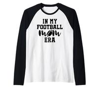 In My Football Mom Era Cheer Sports Game Day Football Mama Camiseta Manga Raglan