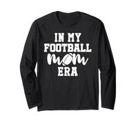 In My Football Mom Era Shirt,Women Mom Football Top Game Day Manga Larga