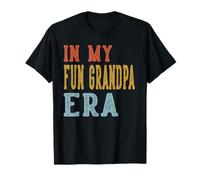 In My Fun Grandpa Era Retro Divertido Día del Padre Vintage Camiseta
