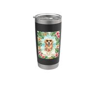 In My Golden Retriever Era 70s Vintage Dog Travel Hombres Mujeres Vaso térmico de acero inoxidable de doble pared