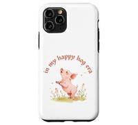 In My Happy Hog Era Cute Pig Positividad Farm Life Design Carcasa para iPhone 11 Pro