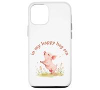 In My Happy Hog Era Cute Pig Positividad Farm Life Design Carcasa para iPhone 12/12 Pro