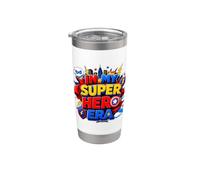 In My Heroic Adventure Era Kids Acción Diseño Gráfico Vaso térmico de acero inoxidable de doble pared