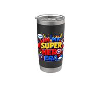 In My Heroic Adventure Era Kids Acción Diseño Gráfico Vaso térmico de acero inoxidable de doble pared