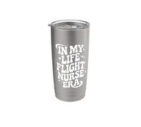 In My Life Flight Nurse Era, Vuelo RN, Enfermería Aeromédica Vaso térmico de acero inoxidable de doble pared