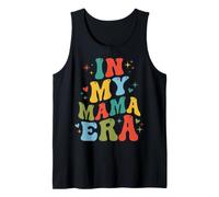 In My Mama Era Letras Retro Onduladas Maternidad Camiseta sin Mangas