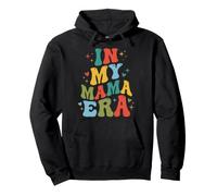 In My Mama Era Letras Retro Onduladas Maternidad Sudadera con Capucha