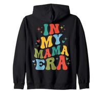 In My Mama Era Letras Retro Onduladas Maternidad Sudadera con Capucha