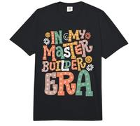In My Master Builder Era Retro Groovy Bloques de construcción para niños Comfort Colors Adult Heavyweight T-Shirt