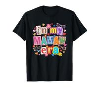 In My Memaw Era Funny Magazine Cut Paper Style Día de la Madre Camiseta