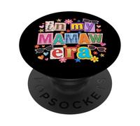 In My Memaw Era Funny Magazine Cut Paper Style Día de la Madre PopSockets PopGrip Adhesivo