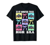 In My Monster Truck Mama Era Monster Truck Mom coqueta Bow Camiseta